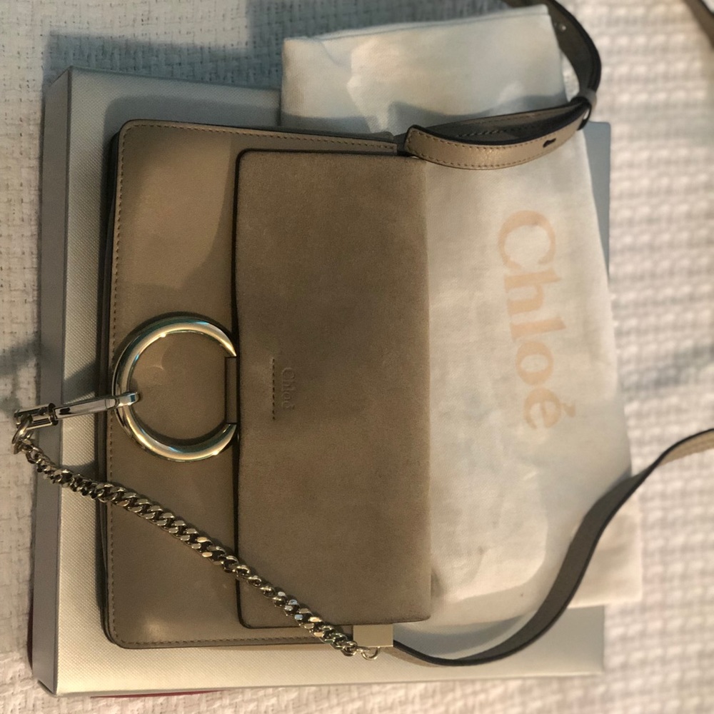 Suede Calf Skin Medium Faye - Motty Grey